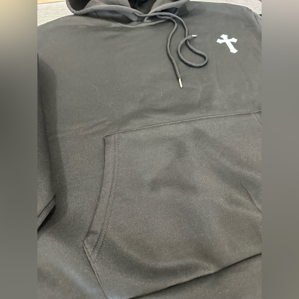 Soly Hux Black Hoodie with Cross Design - Picture 6 of 7